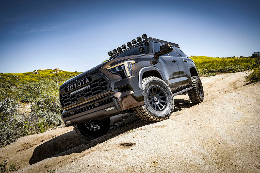 2022-2025 Toyota Tundra 1.25-3.5 Inch Lift 2023-2025 Sequoia 3-4.5 Inch Lift Front V.S. 2.5 Series Coilover Kit Remote Reservoir W  CDEV Pair Icon Vehicle Dynamics