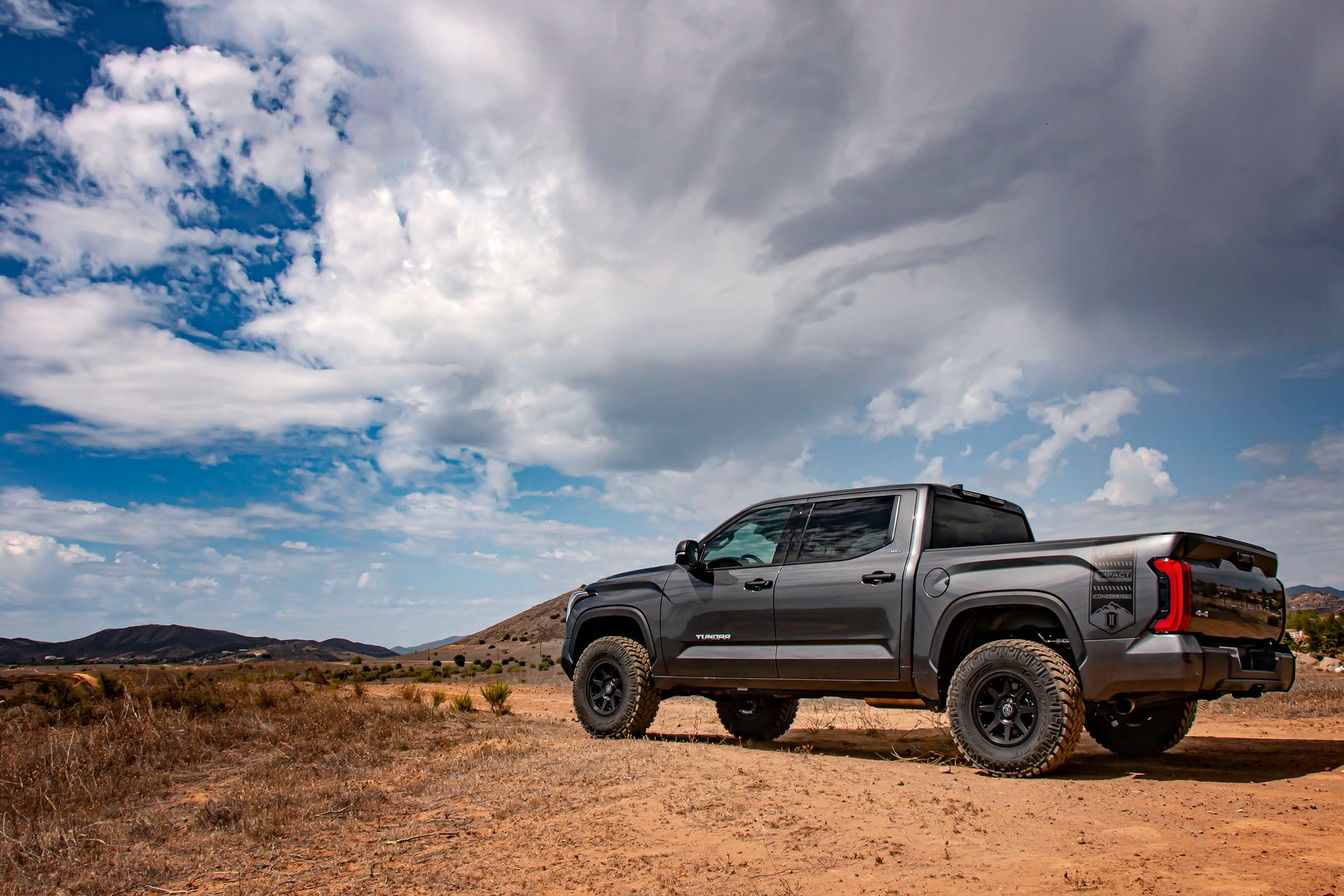2022-2025 Toyota Tundra 1.25-3.25 Inch Lift 2023-2025 Sequoia 3-4.25 Inch Lift V.S. 3.0 Series Front Coilover Kit Remote Reservoir W CDEV Pair Icon Vehicle Dynamics