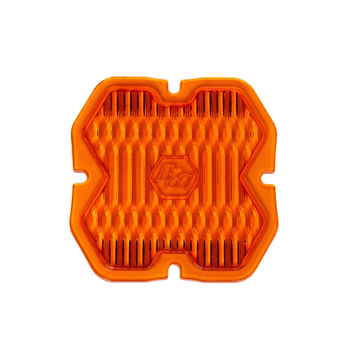 Baja Designs Squadron 2.0 Light Pod Lens Kit – Factory Amber wide cornering lens close-up