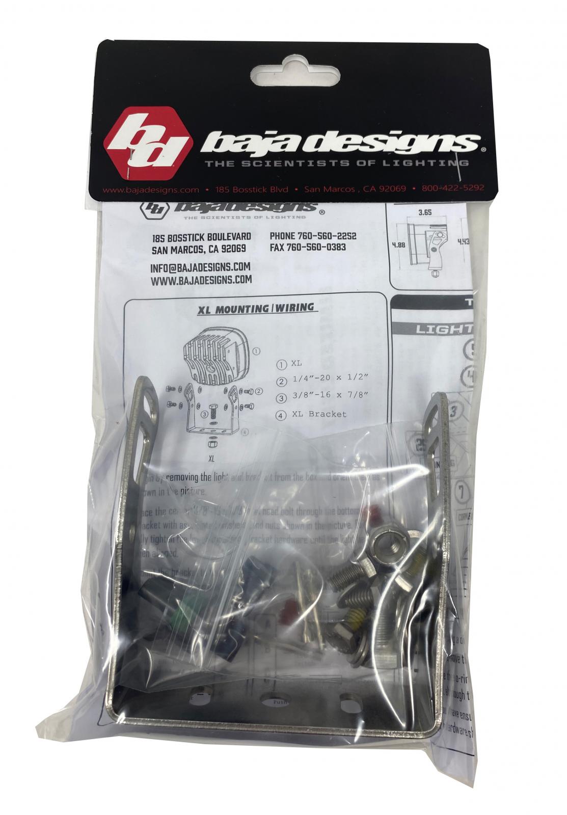 Baja Designs Parts Bag XL Single — black nylon storage bag for off-road lighting accessories