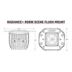 Radiance Plus Scene RGBW Flush Mount Pair RIGID Industries
