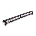 Baja Designs S8 Series 20-inch straight LED light bar, single row, black housing with white LED lenses