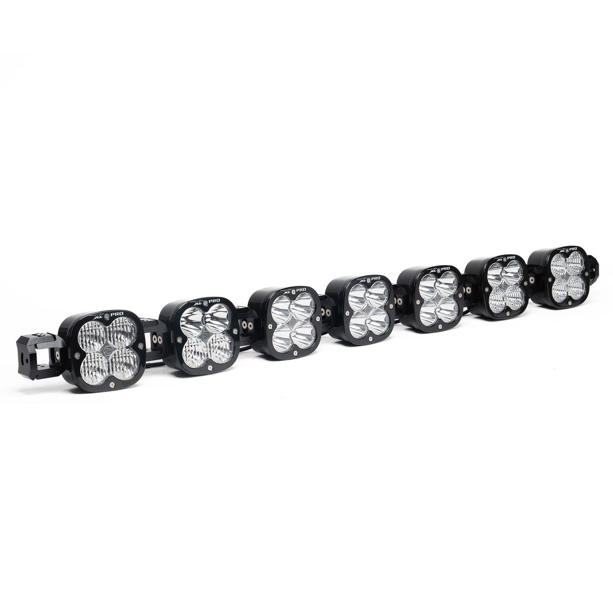 Baja Designs XL Pro Linkable LED Light Bar in clear lens, full front view showing housing and optics