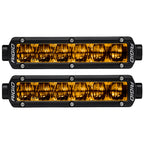 SAE J583 Compliant Selective Yellow Fog Light Pair Sr-Series Pro 6 Inch Street Legal Surface Mount Rigid Industries