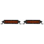 SR-Series SAE 6 Inch with Amber PRO Lens Pair Rigid Industries
