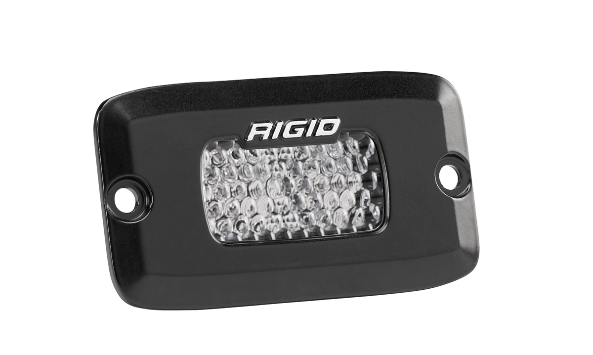 RIGID Industries SR-M Pro Diffused Flush Mount Auxiliary Light, compact square housing with diffused lens