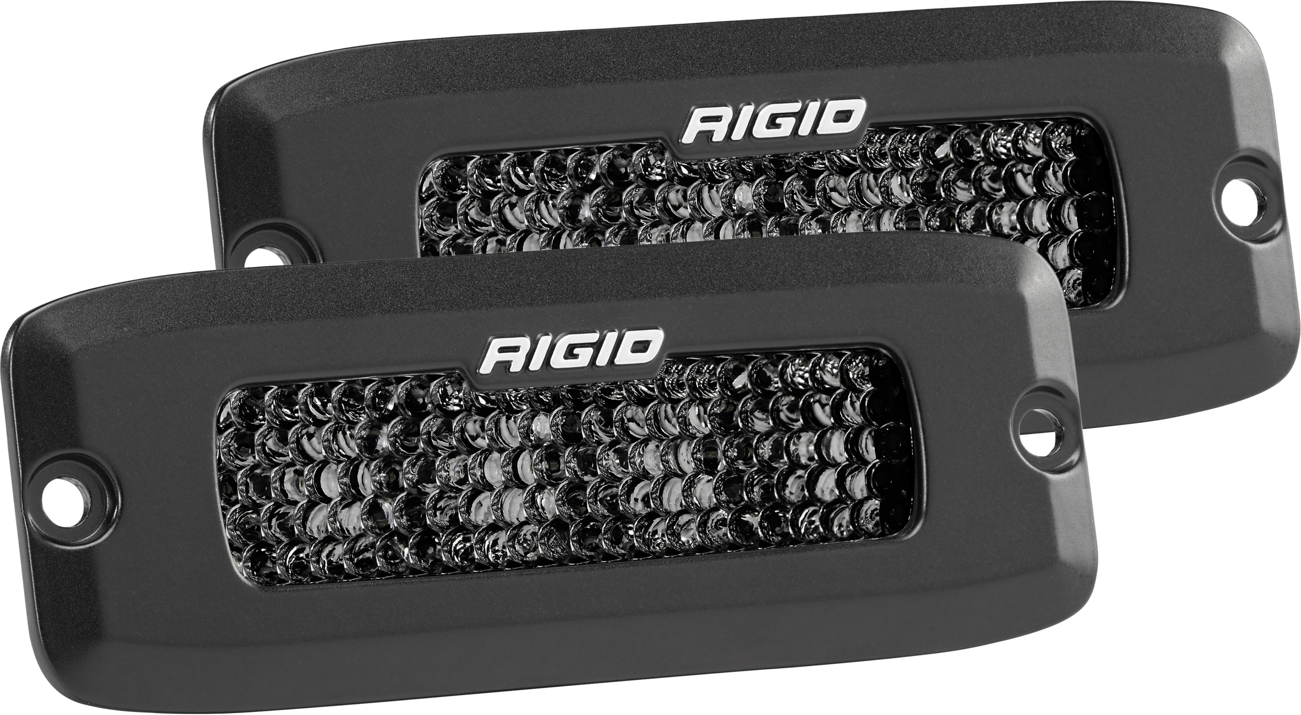 Spot Diffused Midnight Flush Mount Pair SR-Q Pro RIGID Industries