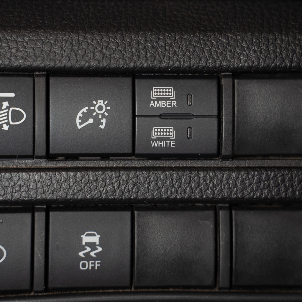 Square Style Dual Function Toyota OEM Style "AMBER & WHITE" Switch