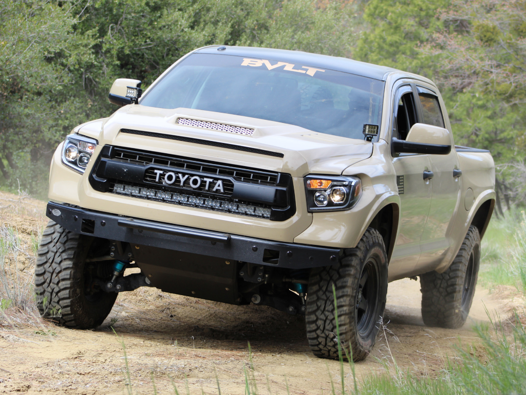 42" Hidden Grille Curved LED Light Bar Brackets Kit For 2014-2021 Toyota Tundra