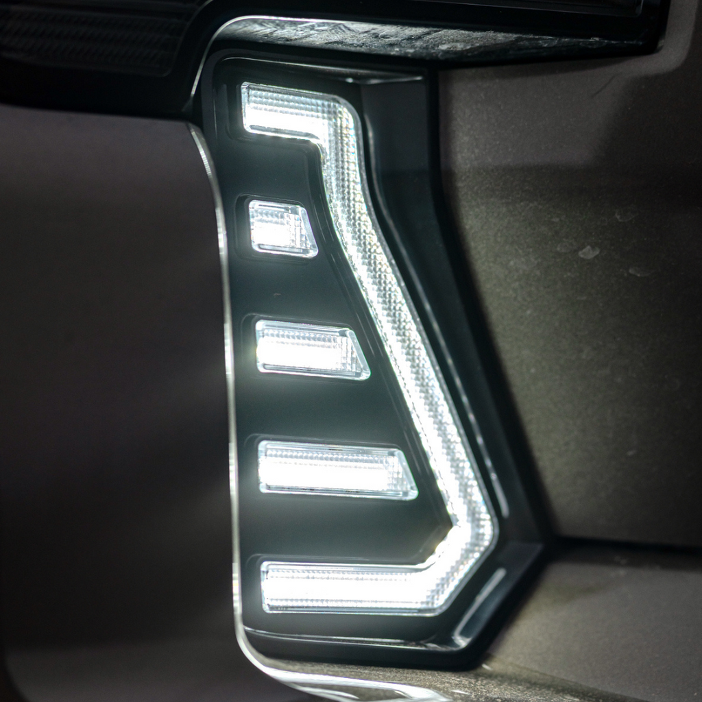 Aspire Auto Accessories V2 Fang Lights – white LED accent lights with aggressive lower bumper fang styling