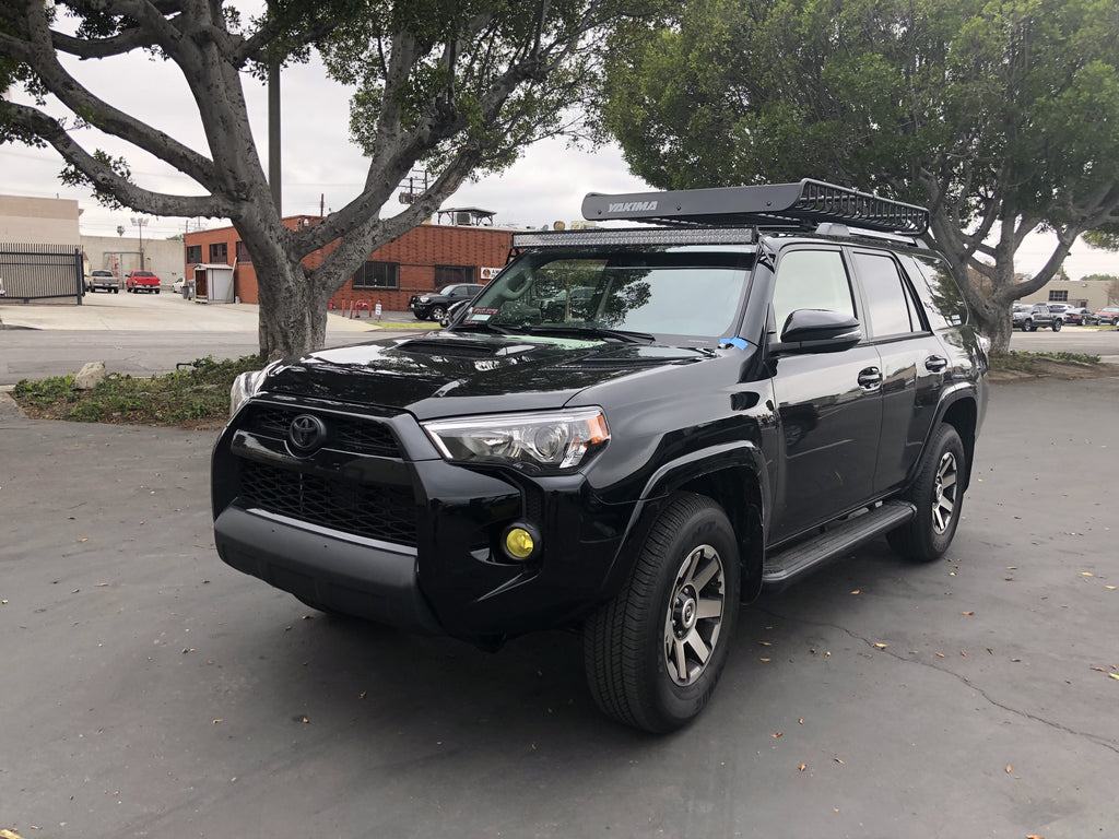 52" Curved LED Light Bar Roof Brackets Kit For 2003-2024 Toyota 4Runner