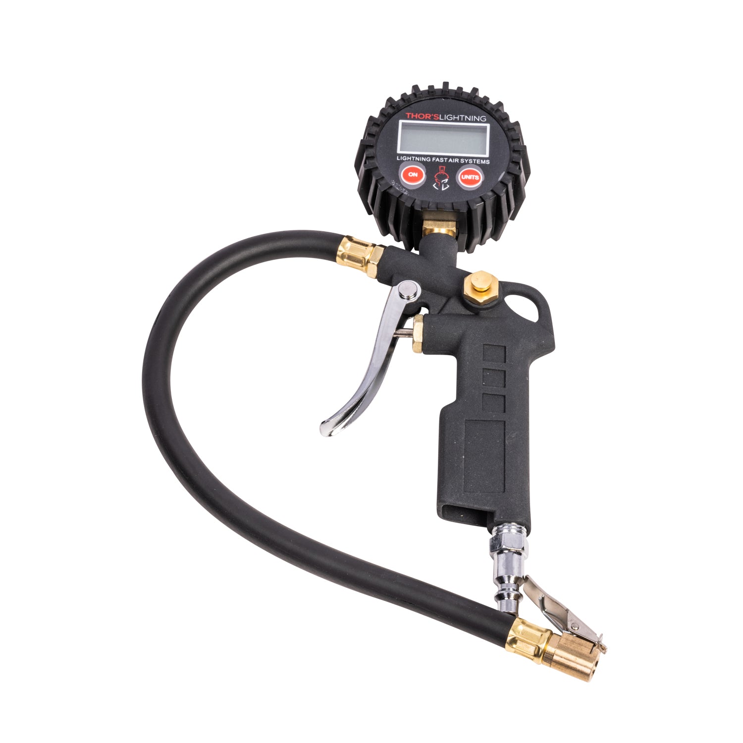 Thor's Lightning Portable Adventure Digital Tire Pressure Gauge Single Tire Deflator Hose Kit